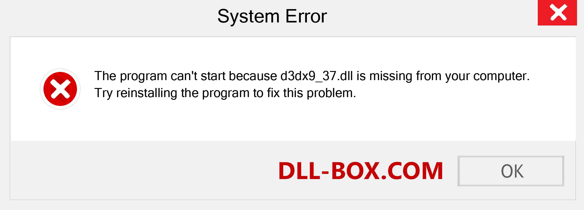  d3dx9_37.dll file is missing?. Download for Windows 7, 8, 10 - Fix  d3dx9_37 dll Missing Error on Windows, photos, images